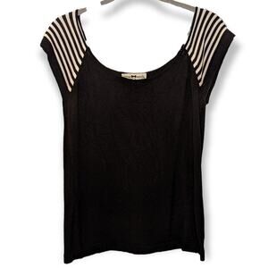 Collectif London Black White Suzy Stripe 1950s Inspired Knitted Top XXXL/US 16